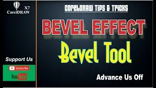 Bevel Effect Very Easy Steps in CorelDraw Amazing Tips & tricks Best Tutorial BY Bnarts