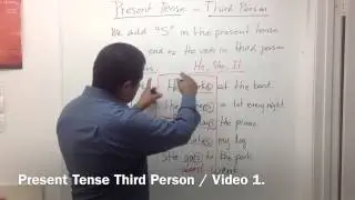 Como utilizar los verbos en el Inglés con la tercera persona - Video 1 de 3 - Video 1 de 3