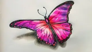 3D Butterfly Tutorial | Coloring Tutorial