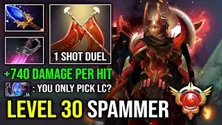 LEVEL 30 LC SPAMMER Khanda Full Aghanim 1 Shot Solo Duel 740 Damage Per Hit Counter ALL Dota 2