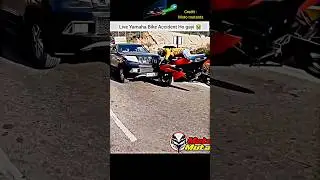 #shorts Chapri Yamha Rider 🚳 Live Crash 💔😰 #crash #r15 #short #bike @MotovlogWithNandan #rider