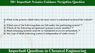 MCQ Questions Avionics Guidance Navigation with Answers