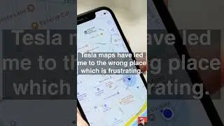 Use Google Maps instead of Tesla's built-in Maps for better accuracy. #tesla #teslamodel3 #shorts