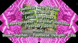 FOOTLOOSE NEW VERSION  LINE DANCE|CHOREO BY KAROLINA ULLENSTAV|@RosesLineDance|IMPROVER LEVEL