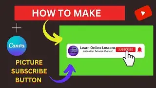 How to make SUBSCRIBE Button Animation Green Screen in canva / subscribe button kaise banae