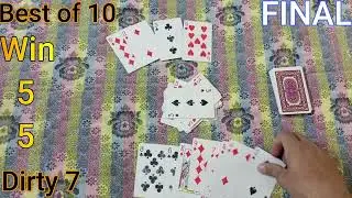 How to play Dirty 7 Cards Game | Best of 10 | Final | Parwaz Pro
