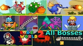 All Bosses | Bob's World 2 (Free Games: Super Bob's World 2020) | Without Dying | Android