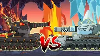 Legendary Battle: ICE❄ VS  FIRE🔥. Cartoons About Tanks