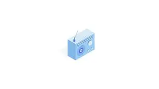 Isometric Radio Icon in Adobe Illustrator