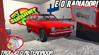 My summer car - Troquei o alternador e o radiador! - #10