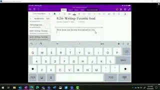 Speech to Text in Class Notebook on iPad