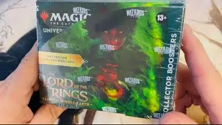 Lord of the Rings Tales of Middle-Earth collector booster box opening! Cracked box!! 