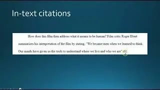 MLA Works Cited and In text Citations tutorial
