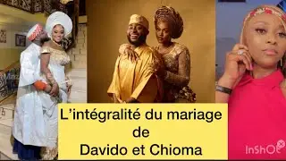 Le mariage qui secoue le Nigeria actuellement #davido et #chioma