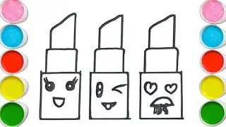 Lipstick Drawing for kids toddlers art #forkids#farjanadrawingacademy#2025#art #arnikadrawingacademy