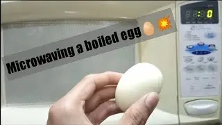 What if we microwave a boiled egg🥚💥