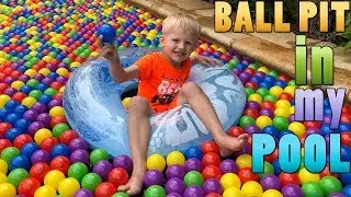 Swimming in a Ball Pit Pool!