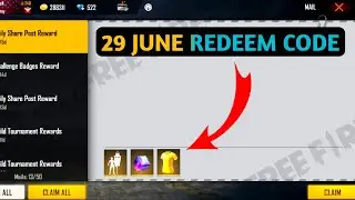 Free fire 29 June redeem code | free fire today redeem code 29 June | today redeem code free fire