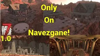 7 Days To Die NEW to 1.0 but ONLY On Navezgane Map POIs w/ Coordinates! Canyon Shops, Ruins, & Mines