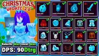 I unlocked everything & reached MAX DPS in the new 💀OVERLORD and⛄WINTER Update 2.0 | Arise Crossover
