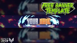 Youtube banner template cartoon style By Jasm