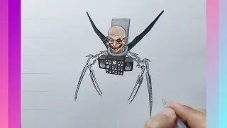 How to draw New Upgraded Scientist Skibidi Toilet