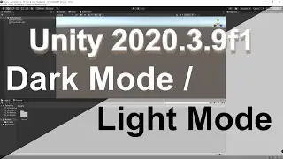 Unity 2020 zwischen Dark Mode und Light Mode umschalten