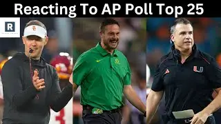 REACTING To The New College Football Rankings | AP Poll Top 25 College Football Rankings