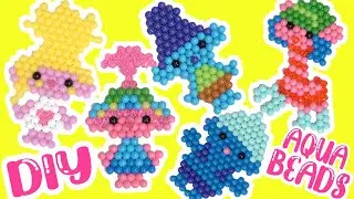 Trolls Band Together Movie DIY Aquabeads Craft Activity kit! Poppy, Branch, Viva, John Dory