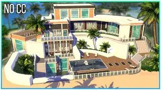 Sims 4 Speed Build - Modern Mega Mansion | Kate Emerald