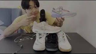 ASMR Volleyball Shoe Collection #2   Whispered Ramble Tech Specs, Tapping, etc