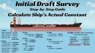 Initial Draft Survey Guide: Calculating Ship's Actual Constant