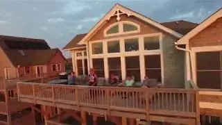 FLYING A DRONE OVER MCJUGGERNUGGETS SUMMER HOUSE!
