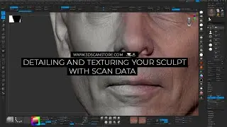Detailing And Texturing Your Sculpt Using Scan Data