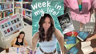 spend the week with me 💌  book club, craft with me & hanging with besties 📖🪡🛍