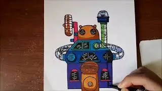 4-storey Rodentia House - Speed Pen Drawing