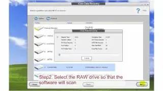 Hard disk drive raw file system recovery