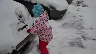 На, получай, снег!