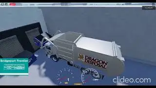 Front loader on garbage Route in Roblox !