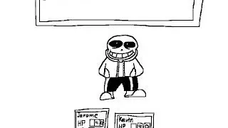 Sans fight: Earthbound style