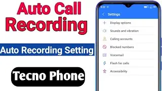 All Tecno Phone Auto Call Recording Setting | A To Z All Problem Solve | Tecno Phone Call Setting