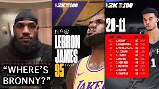 LeBron Fan Reacts to NBA 2K25 Top 100 Players!