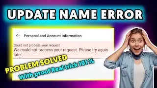 Facebook update name error  || Could not process your request update name Issue fixed 2021|| MT