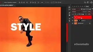 Text Effect in Photoshop 1 minute Tutorial eGenstudio
