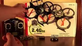 UDI R/C - U816A (4ch UFO) Quadcopter - Review and Flight