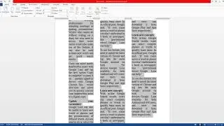 HOW TO INSERT COLUMNS IN A DOCUMENT USING MS-WORD