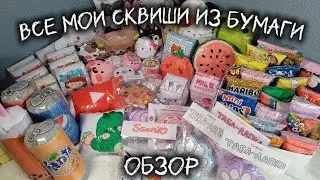 👀ОБЗОР ВСЕХ МОИХ СКВИШЕЙ ИЗ БУМАГИ🍥