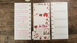 February Monthly in my Skinny Classic Planner