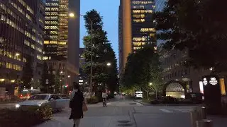 【4K】Walk Around Tokyo Otemachi at Night【Osmo Pocket】