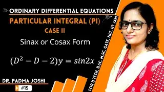 Rules for finding particular integral case 2 in differential equations  finding cf and pi in ODE #3